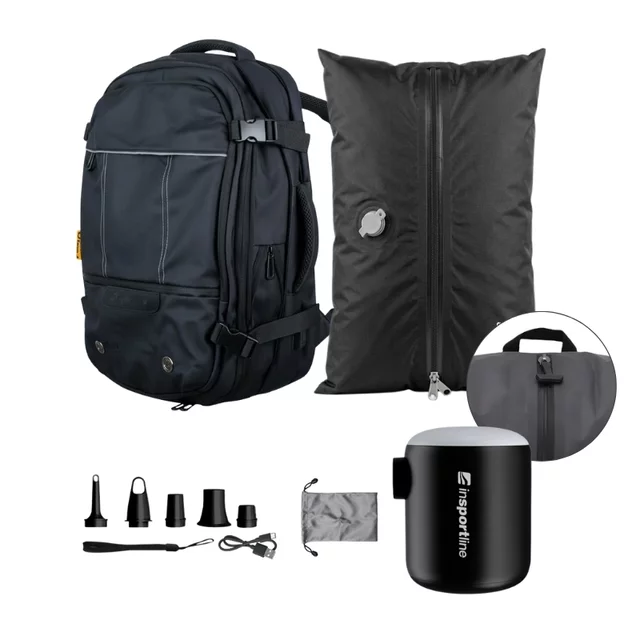 Reiserucksack inSPORTline Wingmate mit Minipumpe und Vakuumbeutel