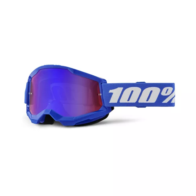 Motocrossbrille 100% Strata 2 New Mirror - Neon žluté, růžové plexi - Modré, červené/modré plexi