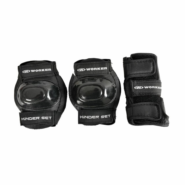 Schutz WORKER Kinder Set 6 teilig - schwarz - schwarz