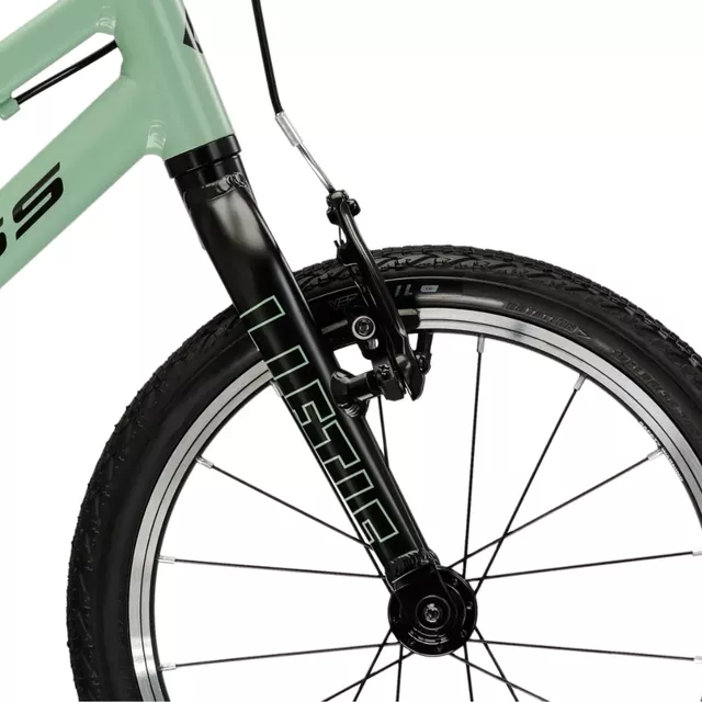 Kinderfahrrad Kross Liftie 16" - Modell 2025 - zelená / černá / matný
