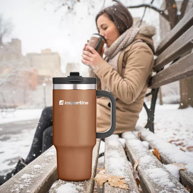 Thermobecher inSPORTline Natticino 470 ml - blau