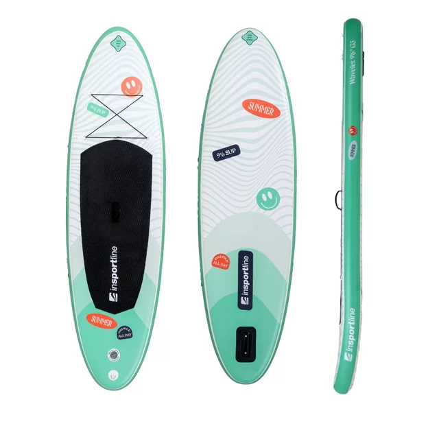 Paddleboard mit Zubehör inSPORTline Wavelet 9'6" - rosa