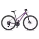 Damen-Crossrad 4EVER Pulse Disc 28'' – Modell 2026 - matt black/rose gold - purple/hologram