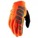 Herren Radfahren und Motocross Handschuhe 100% Brisker fluo orange/schwarz