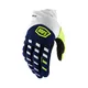 Motocross Handschuhe 100% Airmatic blau/weiss - blau/weiß - blau/weiß