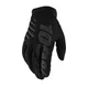 Herren Motocross- und Fahrradhandschuhe 100% Brisker schwarz - schwarz - schwarz