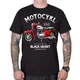 T-shirt BLACK HEART Motorrad Panelka - schwarz - schwarz