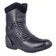 W-TEC NF-6052 Leder-Motorradstiefel - schwarz - schwarz
