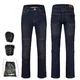 W-TEC Pawted Motorradjeans mit wasserdichter Membran - dunkelblau - dunkelblau