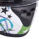 W-TEC FS-815G Tagger Green Kinderintegralhelm - weiss-grün mit Graphik