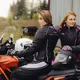 W-TEC NF-2683 Damen Motorradhose - schwarz-weiß