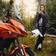 W-TEC NF-2683 Damen Motorradhose - schwarz-weiß