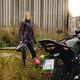 W-TEC NF-2683 Damen Motorradhose - schwarz-weiß