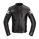 Herren Leder Motorradjacke W-TEC Stripe - schwarz mit beigen Streifen - schwarz mit beigen Streifen