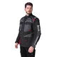 W-TEC Burdys Evo Herren-Motorradjacke - schwarz-grau-grün
