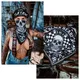 W-TEC Black Heart Bandest Halstuch - Bones