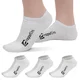 Bamboo-Socken inSPORTline Silvatic Ankle AG+ antibakteriell - 3 Paar - weiß