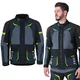 W-TEC Modock Motorradjacke - černo-modro-fluo žlutá