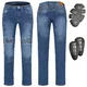 Herren-Moto-Jeans W-TEC Arikaro - blau - blau