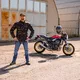 Herren-Moto-Jeans BOS Micas - Acid Blue