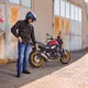 Herren-Moto-Jeans BOS Micas - Acid Blue