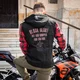 W-TEC Black Heart Radikaal Motorradjacke - rot-schwarz