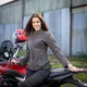 W-TEC Kaika Damen Motorrad Lederjacke