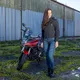 W-TEC Dynetis Damen-Moto-Jeans - blau