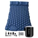 Aufblasbare Isomatte für zwei Personen inSPORTline Faustea mit Minipumpe 192 × 125 × 8 cm
