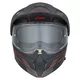 W-TEC Neovu Graphic 3in1 klappbarer Motorradhelm - černo-červená