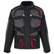 W-TEC Radana Damen-Motorradjacke - schwarz-grau-rot