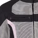 W-TEC Mirelia Damen Sommer Moto Jacke - Schwarz-Grau-Rosa