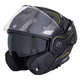 W-TEC Zoroz P/J klappbarer Motorradhelm - Glossy Tricolor
