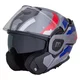 W-TEC Zoroz P/J klappbarer Motorradhelm - Glossy Tricolor