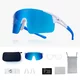 Altalist Kaku SP3 polarisierte Sonnenbrille - weiß mit blauen Gläsern