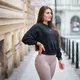 Damen Leggings mit hoher Taille Nebbia Lifting-Effekt Bubble Butt 587 - schwarz