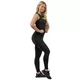 Damen-Sport-Leggings mit Netz Nebbia INTENSE Mesh 838 - Schwarz/Gold