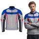 W-TEC Mirelio Herren Sommer-Motojacke - šedo-modro-červená