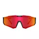 Altalist Kizuna JR Junior-Sonnenbrille - černo-červená s červenými skly