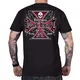 T-shirt BLACK HEART Herz Kreuz - schwarz - schwarz
