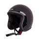 W-TEC Badachos Chopper Helm mit Atavist Schutzbrille - schwarz glänzend