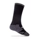 Höhere Socken aus Merino inSPORTline Meritic Crew AG+ antibakteriell - schwarz-grau