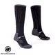 Merino-Socken inSPORTline Meritic Ski AG+ antibakteriell - schwarz-grau - schwarz-grau