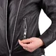 W-TEC Mantura Damen Lederjacke - dunkelbraun