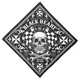 W-TEC Black Heart Bandest Halstuch - Bones