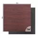 inSPORTline Luxteko Flache Gewichtsmatte 100x100x1,5 cm - Holz