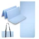 Faltbare Trainingsmatte inSPORTline Lantemi 145 x 61 x 1 cm - rosa - hellblau