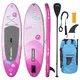 Paddleboard mit Zubehör inSPORTline Wavelet 9'6" - blau - rosa