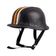 Retro offener Motorradhelm Sodager Stripes - černá s oranžovým a béžovým pruhem - černá s oranžovým a béžovým pruhem