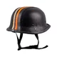 Retro offener Motorradhelm Sodager Stripes - černá s oranžovým a béžovým pruhem